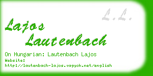 lajos lautenbach business card